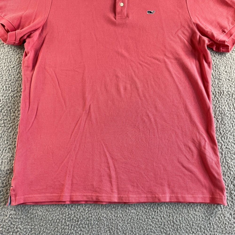 Vineyard Vines Polo Shirt Mens Large Pink Pullover Golf Casual Outdoor Preppy - Picture 5 of 11